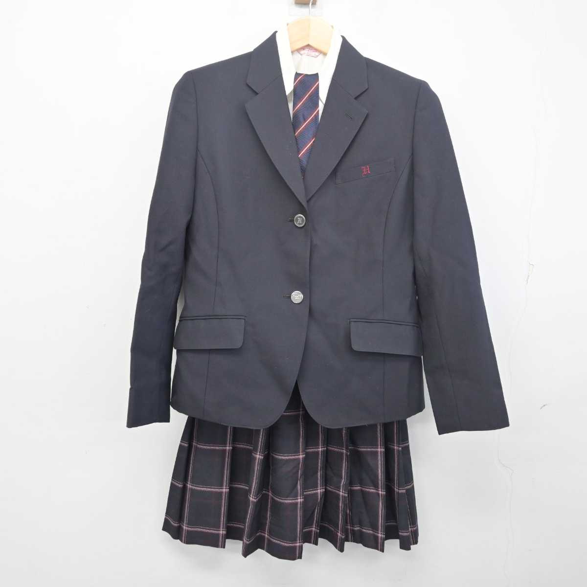 【中古】埼玉県 盈進学園 東野高等学校 女子制服 4点 (ブレザー・シャツ・スカート) sf055671