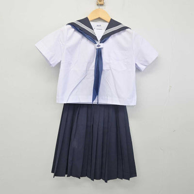 【中古】兵庫県 安室中学校 女子制服 3点 (セーラー服・スカート) sf055680