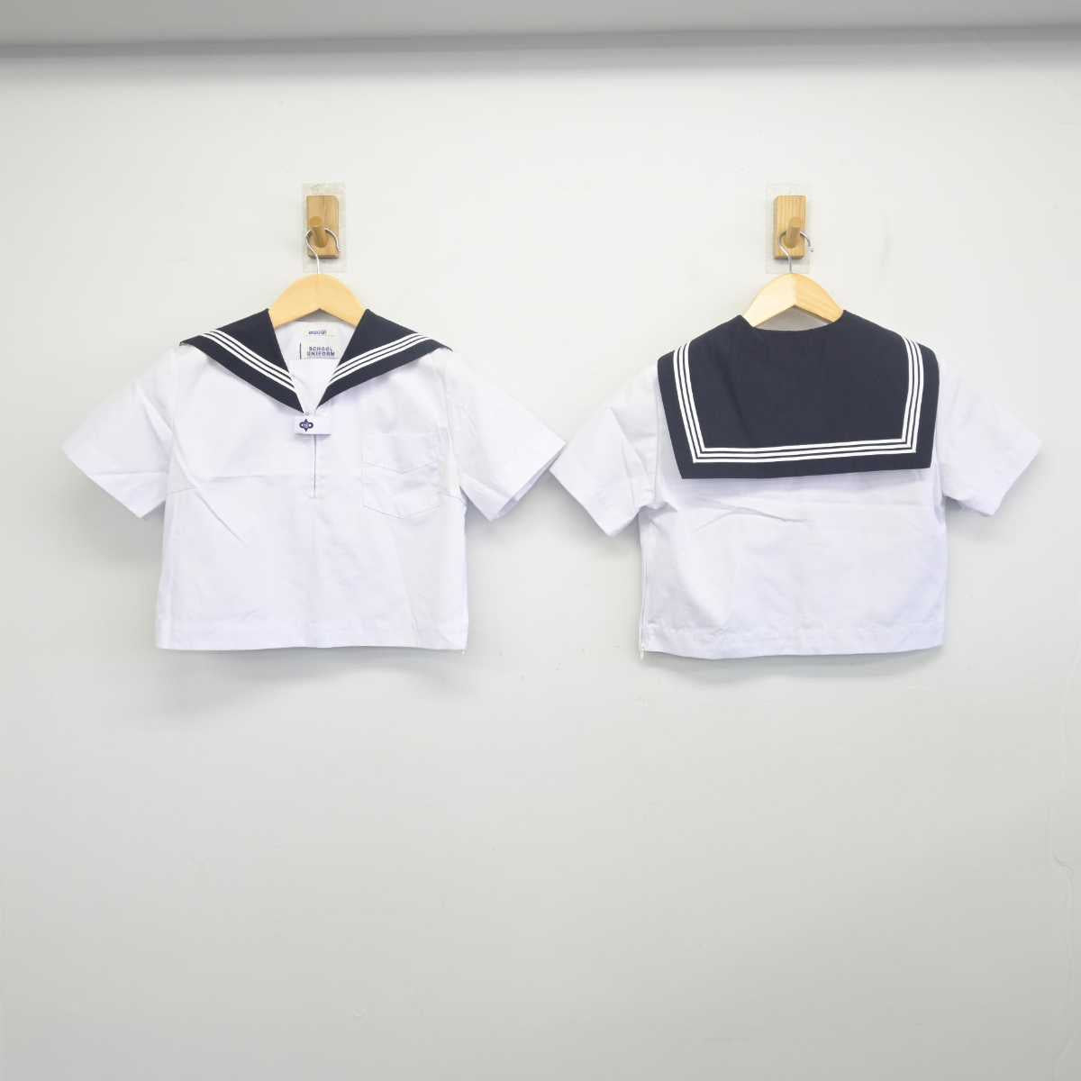 【中古】兵庫県 安室中学校 女子制服 4点 (セーラー服・スカート) sf055681