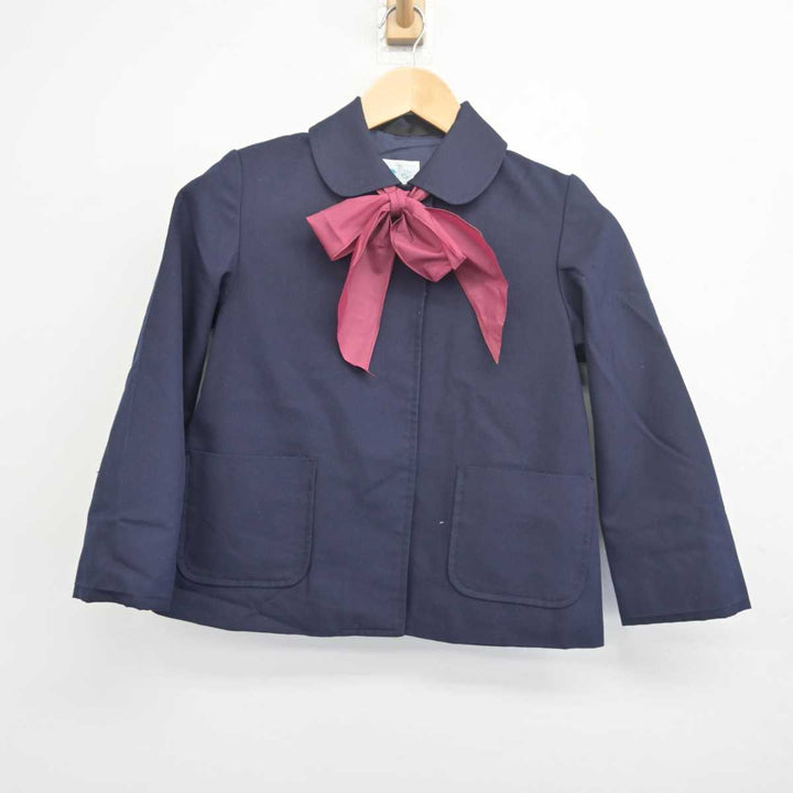 【中古】岡山県 宇野小学校 女子制服 3点 (ブレザー・ジャンパースカート) sf055682