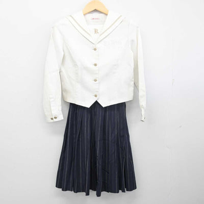 【中古】愛媛県 小松高等学校 女子制服 3点 (セーラー服・スカート) sf055695