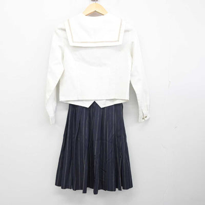 【中古】愛媛県 小松高等学校 女子制服 3点 (セーラー服・スカート) sf055695