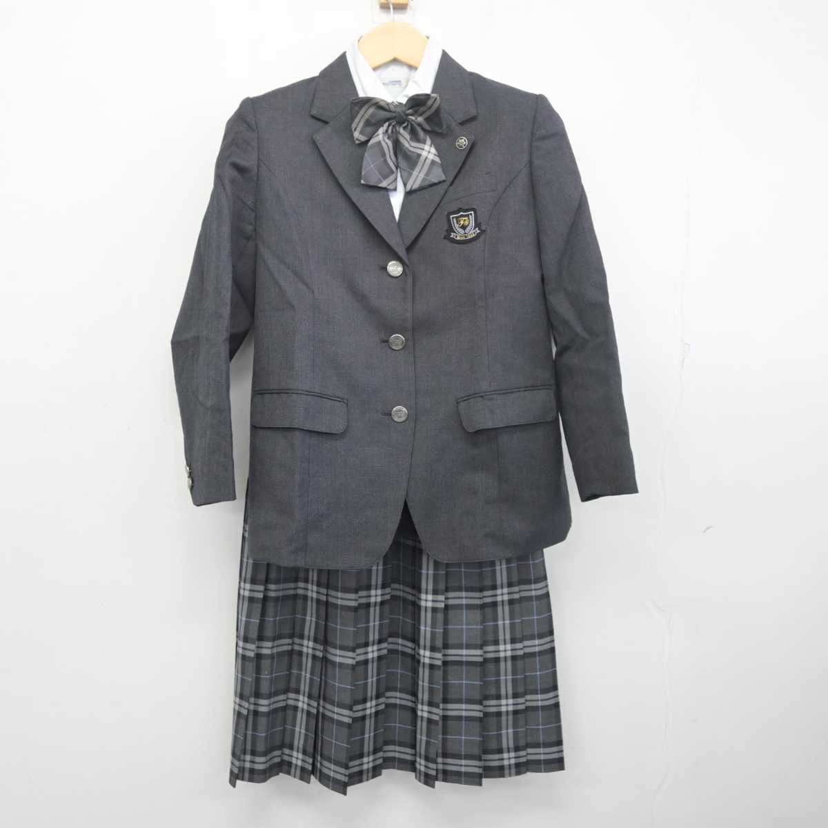 【中古】東京都 藤村女子中学・高等学校 女子制服 6点 (ブレザー・シャツ・スカート) sf055707