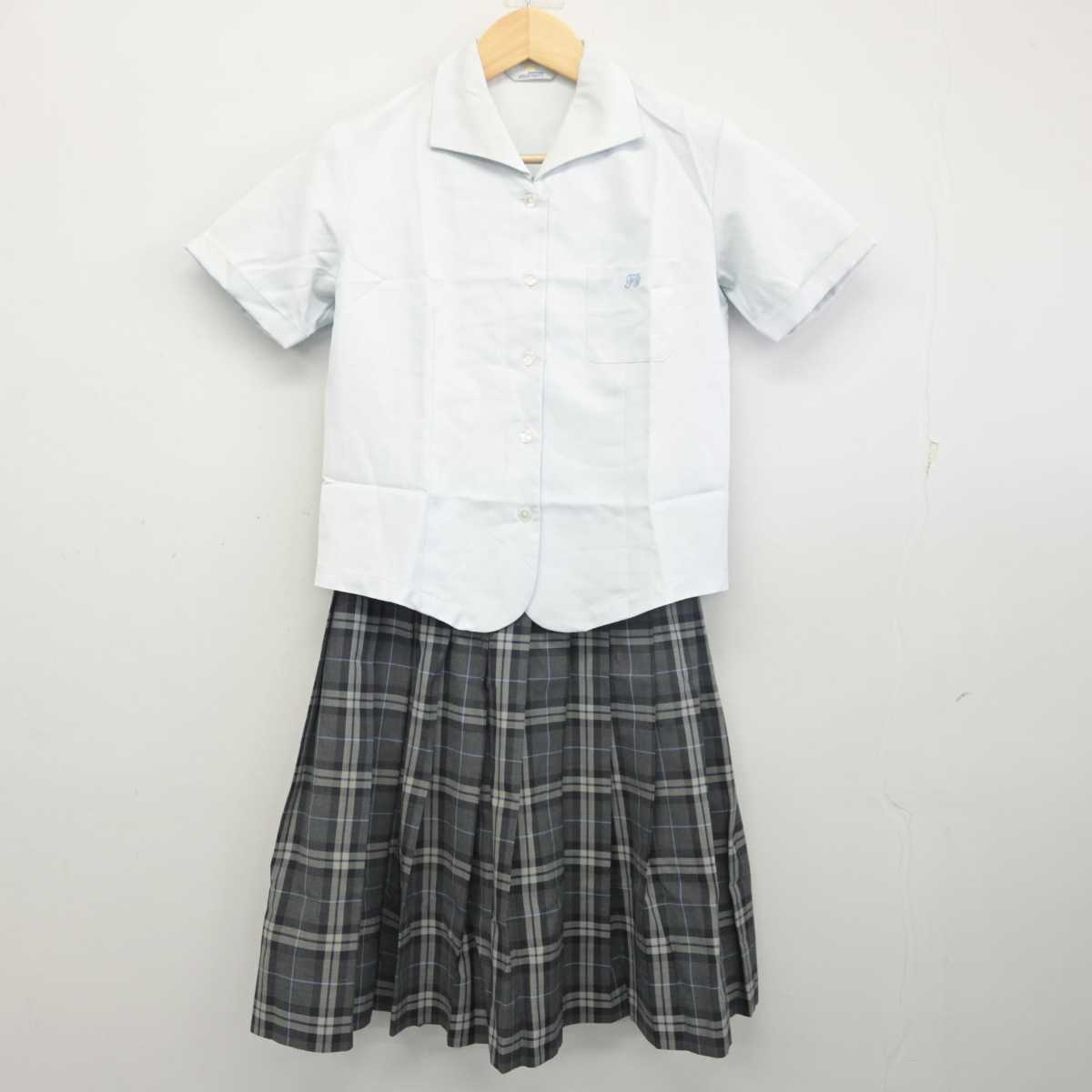 【中古】東京都 藤村女子中学・高等学校 女子制服 2点 (シャツ・スカート) sf055711