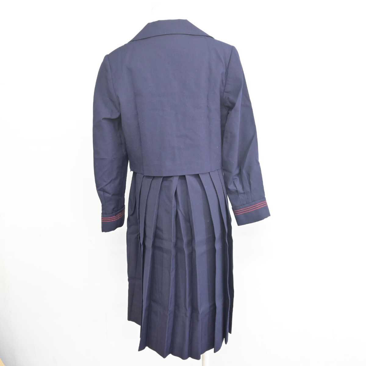 【中古】熊本県 ルーテル学院中学・高等学校 女子制服 3点 (セーラー服・ジャンパースカート) sf055726