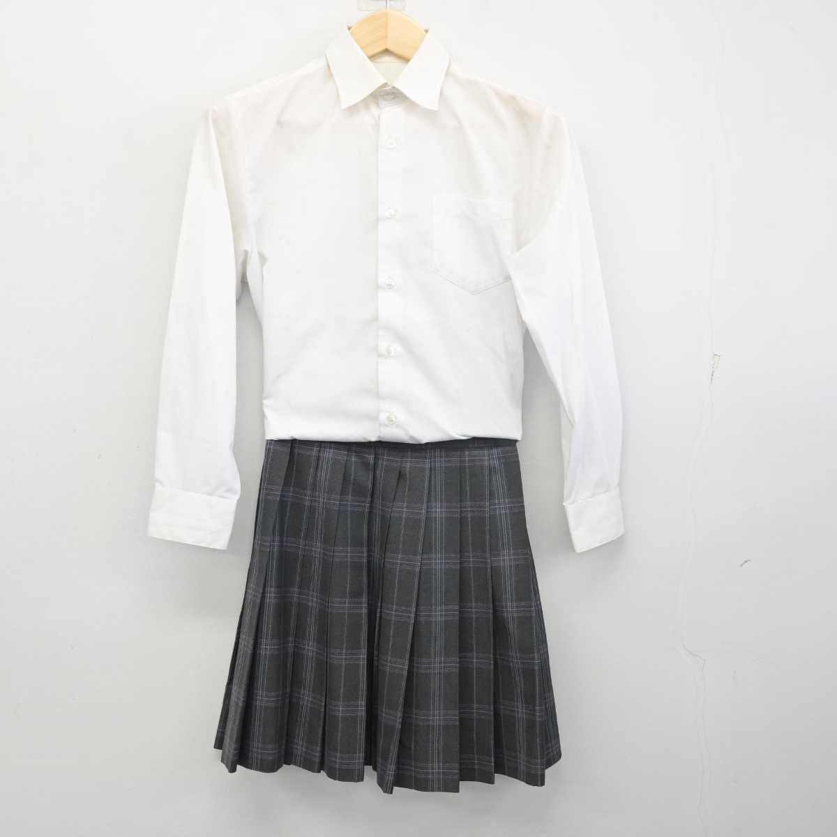 【中古】神奈川県 矢向中学校 女子制服 2点 (シャツ・スカート) sf055727