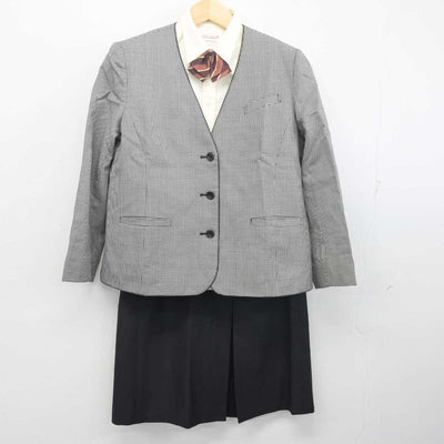 【中古】長崎県 玉成高等学校 衛生看護科・専門課程 女子制服 4点 (ブレザー・シャツ・スカート) sf055732