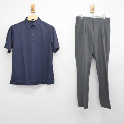 【中古】岡山県 倉敷鷲羽高等学校 男子制服 2点 (シャツ・ズボン) sf055742