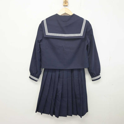 【中古】山口県 富海中学校 女子制服 2点 (セーラー服・スカート) sf055746