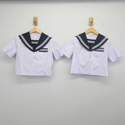 【中古】山口県 富海中学校 女子制服 3点 (セーラー服・スカート) sf055747