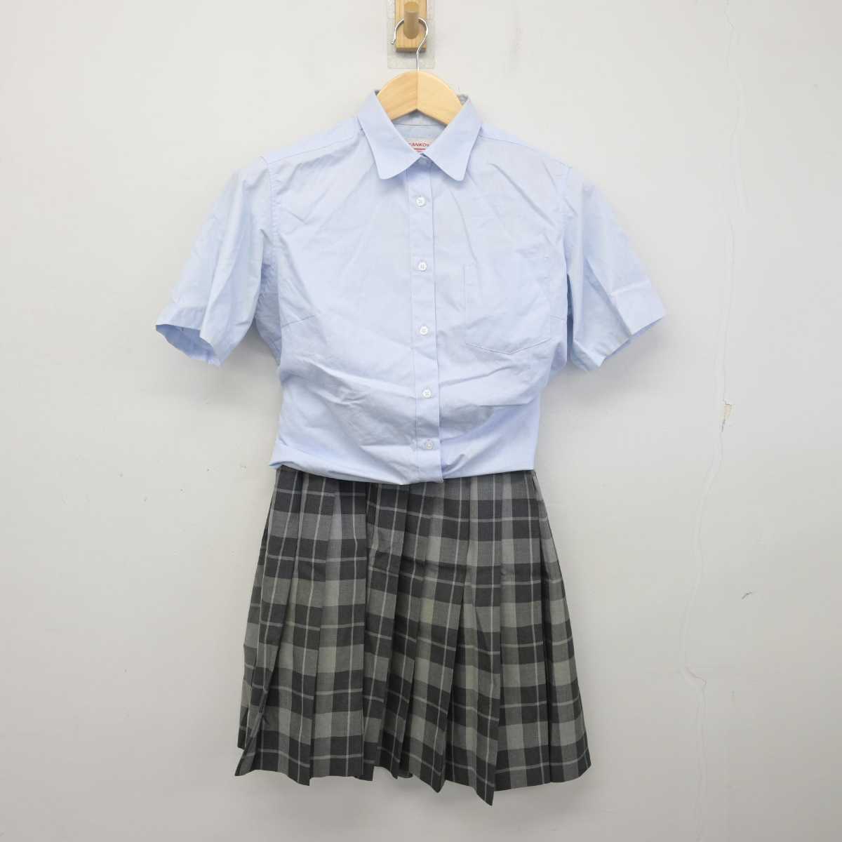 【中古】東京都 安部学院高等学校 女子制服 3点 (シャツ・シャツ・スカート) sf055750