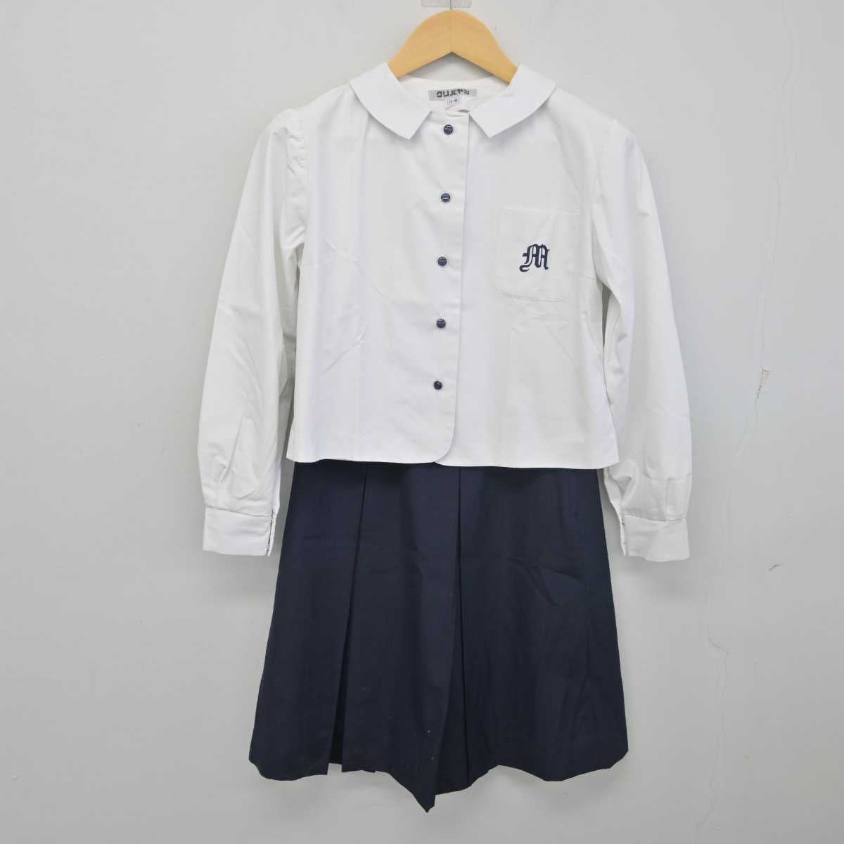 【中古】静岡県 浜松南高等学校 女子制服 3点 (シャツ・スカート) sf055753