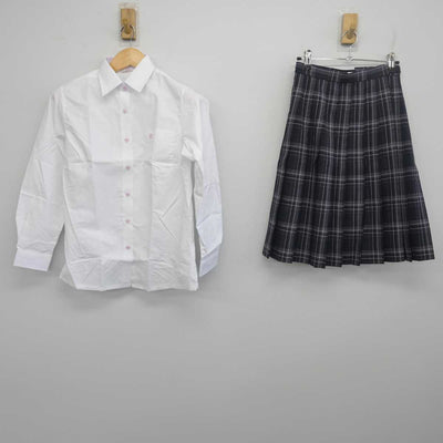 【中古】埼玉県 大妻嵐山高等学校  女子制服 2点 (シャツ・スカート) sf055757