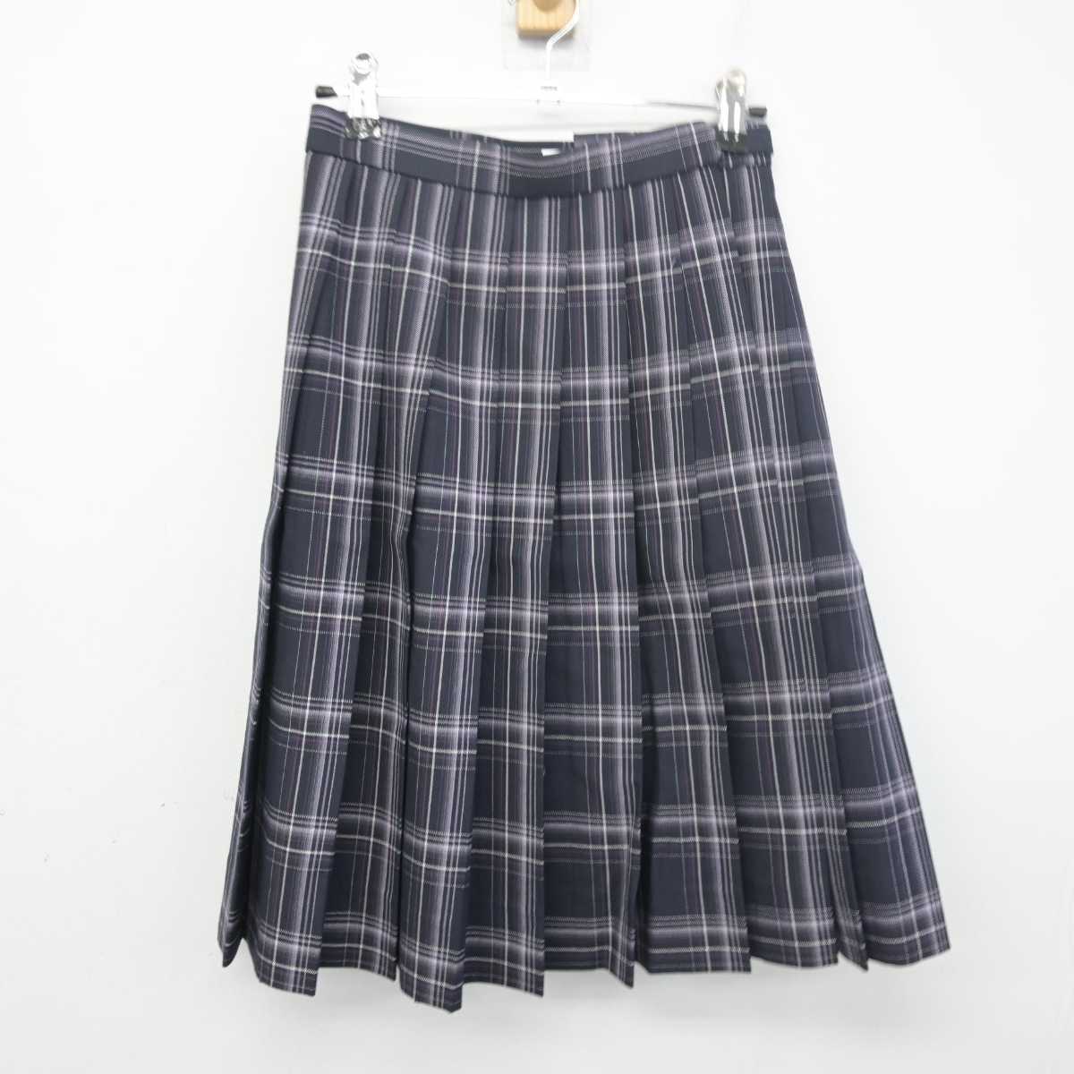 【中古】埼玉県 大妻嵐山高等学校  女子制服 2点 (シャツ・スカート) sf055757