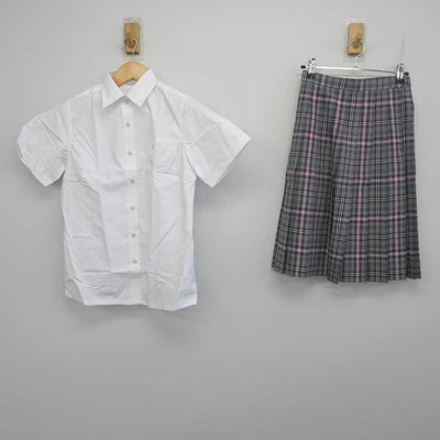 【中古】埼玉県 大妻嵐山高等学校  女子制服 2点 (シャツ・スカート) sf055758