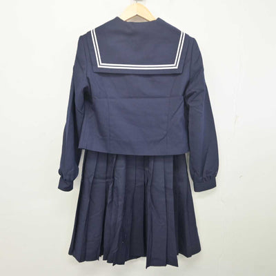 【中古】岐阜県 西可児中学校 女子制服 3点 (セーラー服・スカート) sf055761