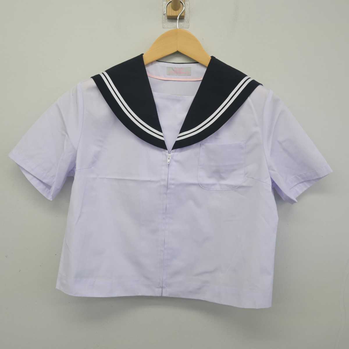 【中古】岐阜県 西可児中学校 女子制服 2点 (セーラー服・スカート) sf055762