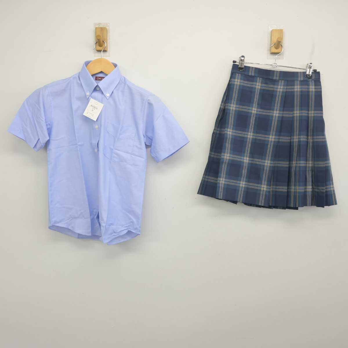 【中古】神奈川県 横浜清陵高等学校 女子制服 2点 (シャツ・スカート) sf055777