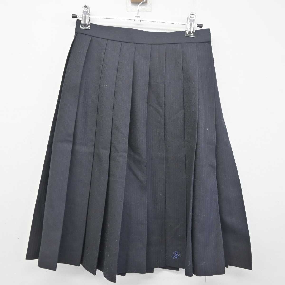 【中古】千葉県 船橋啓明高等学校 女子制服 3点 (ブレザー・ニット・スカート) sf055778