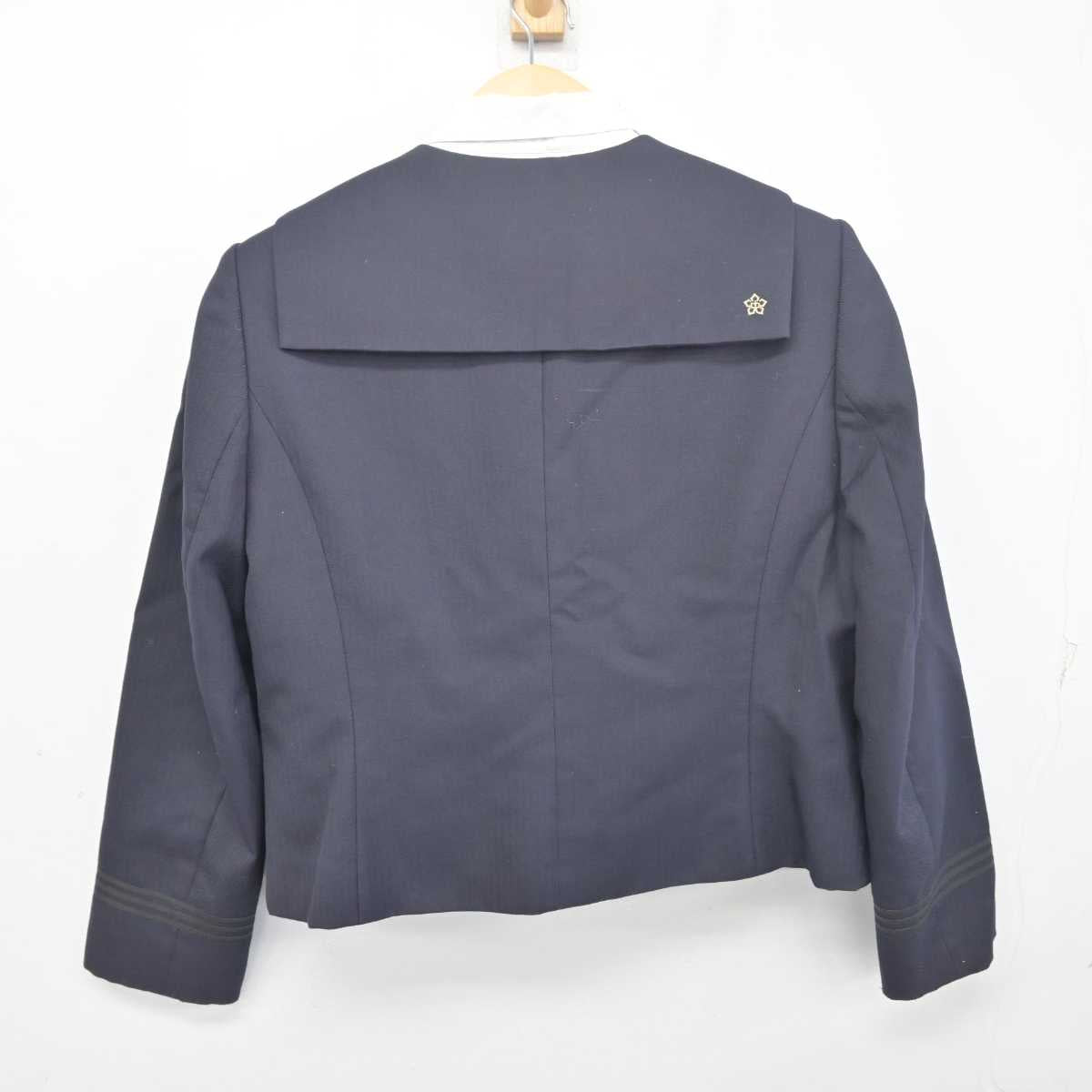 【中古】香川県 大手前丸亀中学校 女子制服 3点 (ブレザー・シャツ) sf055784