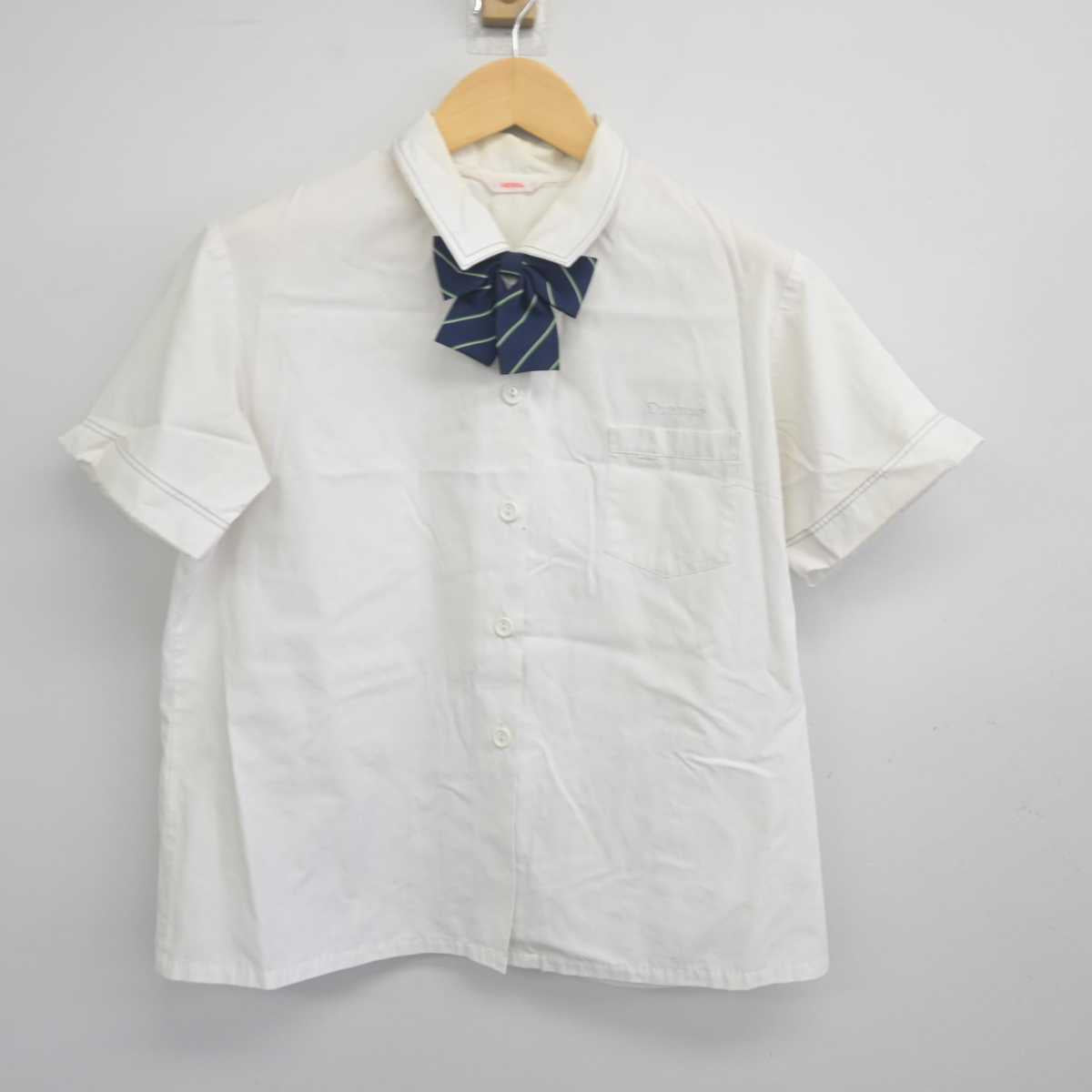 【中古】香川県 大手前丸亀中学校 女子制服 3点 (シャツ・スカート) sf055785