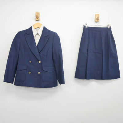 【中古】熊本県 熊本学園大学付属高等学校 女子制服 3点 (ブレザー・シャツ・スカート) sf055793