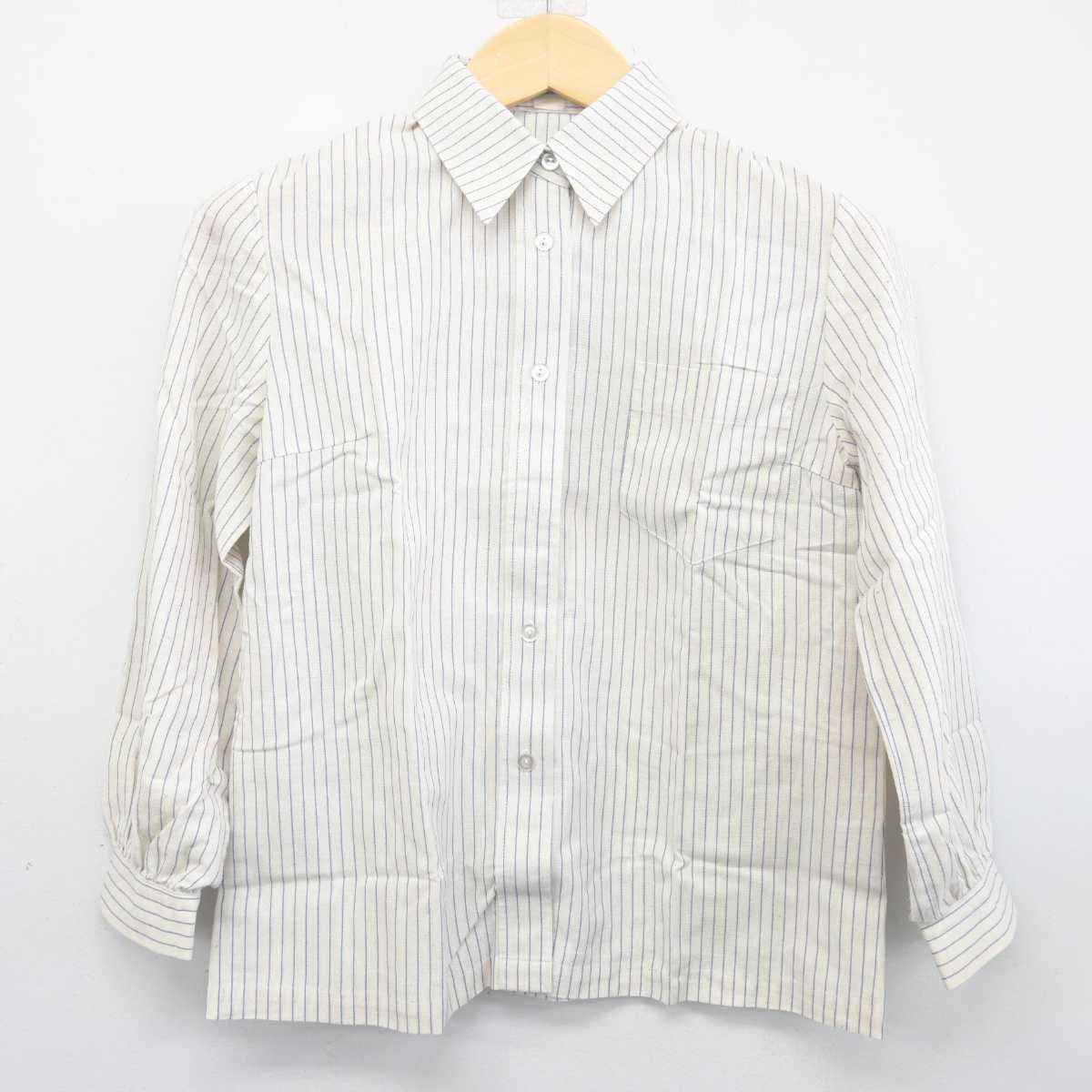 【中古】熊本県 熊本学園大学付属高等学校 女子制服 2点 (ニット・シャツ) sf055794