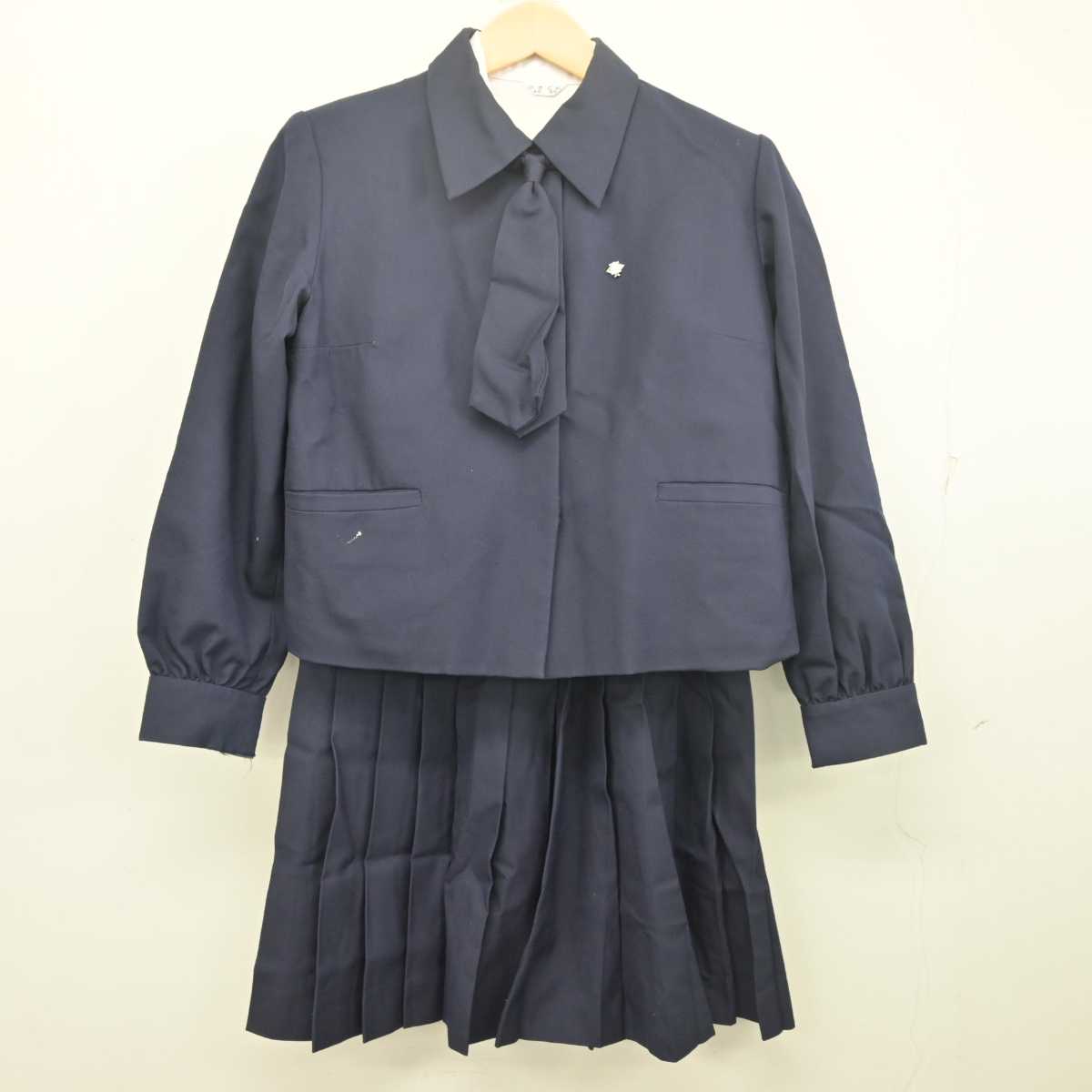 【中古】岩手県 盛岡第二高等学校 女子制服 4点 (ブレザー・シャツ・スカート) sf055800