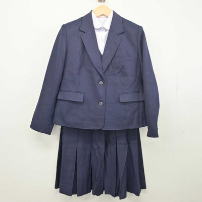 【中古】愛知県 豊田高等学校 女子制服 4点 (ブレザー・ベスト・シャツ・スカート) sf055806