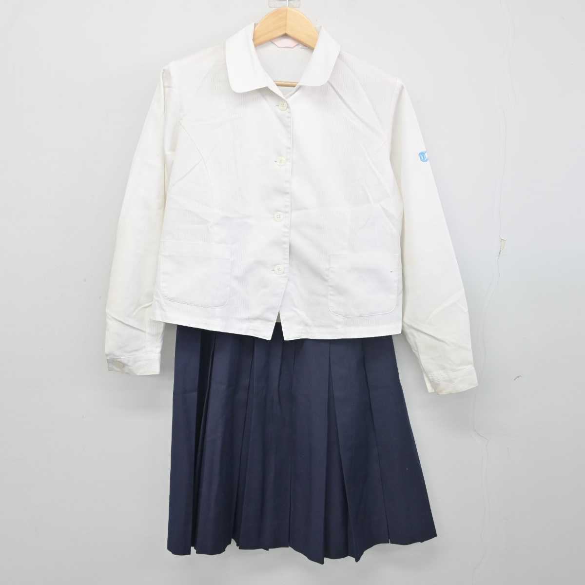 【中古】愛知県 豊田高等学校 女子制服 2点 (シャツ・スカート) sf055808