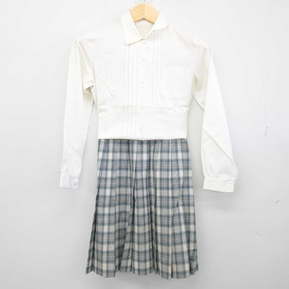 【中古】埼玉県 狭山清陵高等学校 女子制服 2点 (シャツ・スカート) sf055812