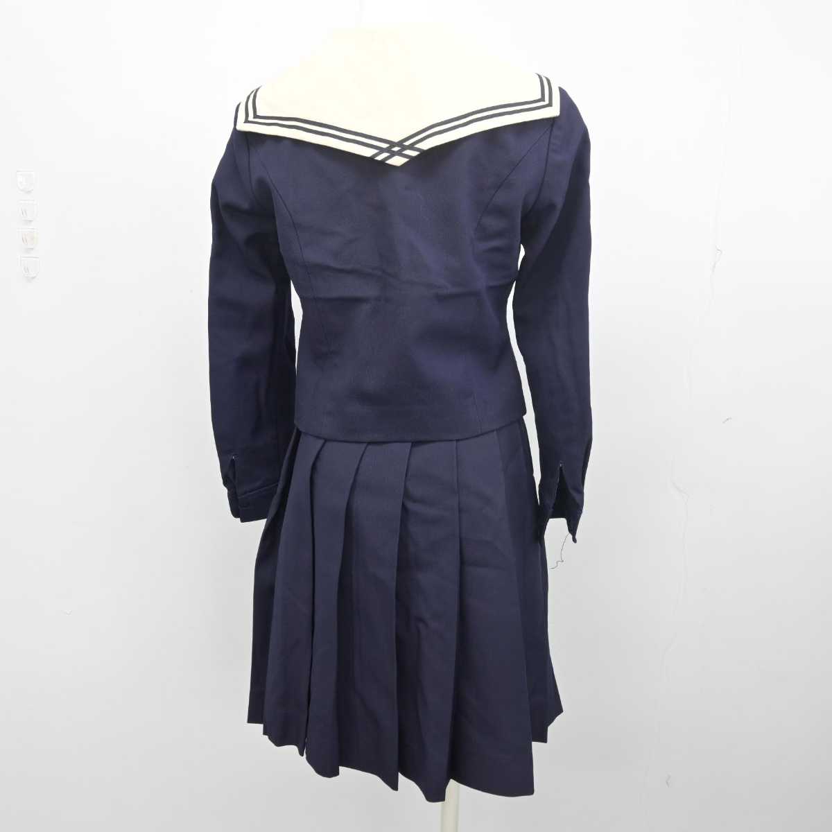 【中古】千葉県 千葉日本大学第一中学校 女子制服 3点 (セーラー服・スカート) sf055813