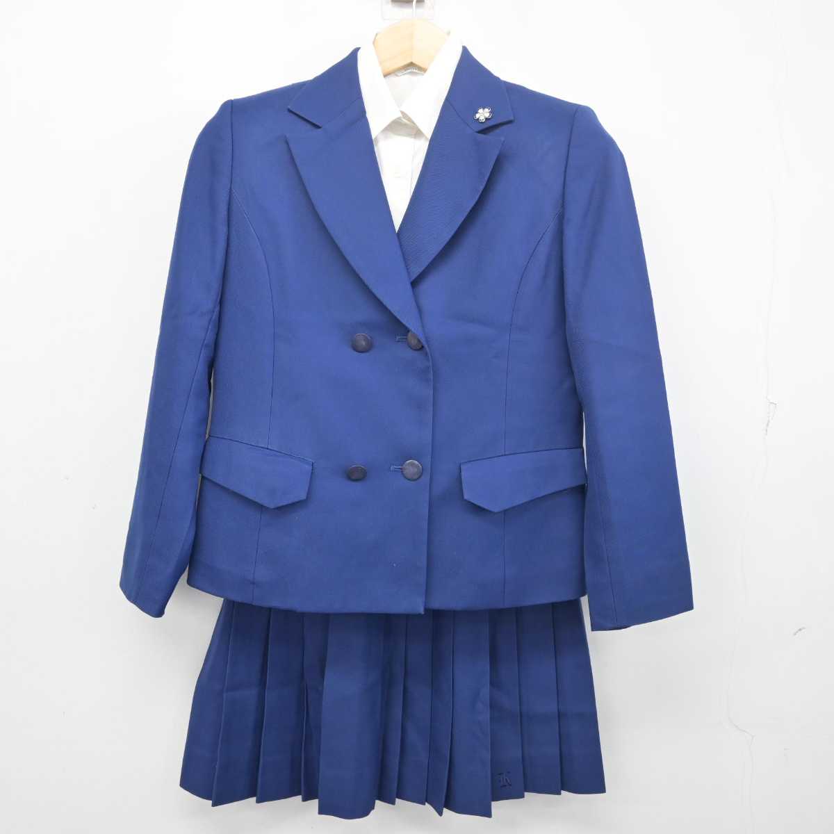 【中古】千葉県 検見川高等学校 女子制服 5点 (ブレザー・シャツ・スカート) sf055815