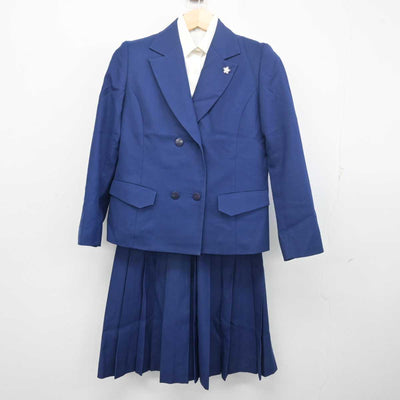 【中古】千葉県 検見川高等学校 女子制服 4点 (ブレザー・シャツ・スカート) sf055816