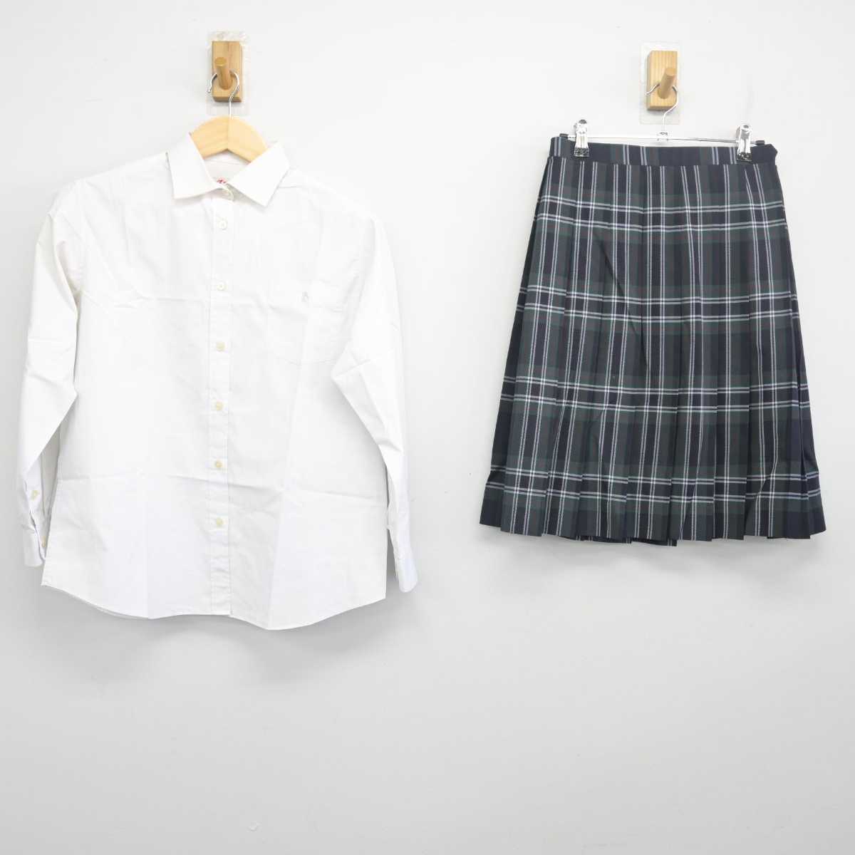 【中古】東京都 文京学院大学女子高等学校 女子制服 2点 (シャツ・スカート) sf055830