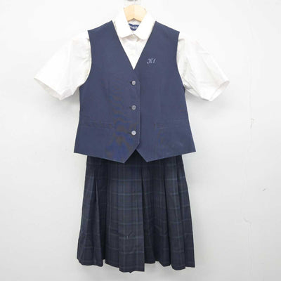 【中古】東京都 開進第一中学校 女子制服 3点 (ベスト・シャツ・スカート) sf055836