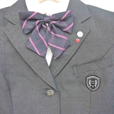 【中古】埼玉県 秋草学園高等学校 女子制服 4点 (ブレザー・シャツ・スカート) sf055843