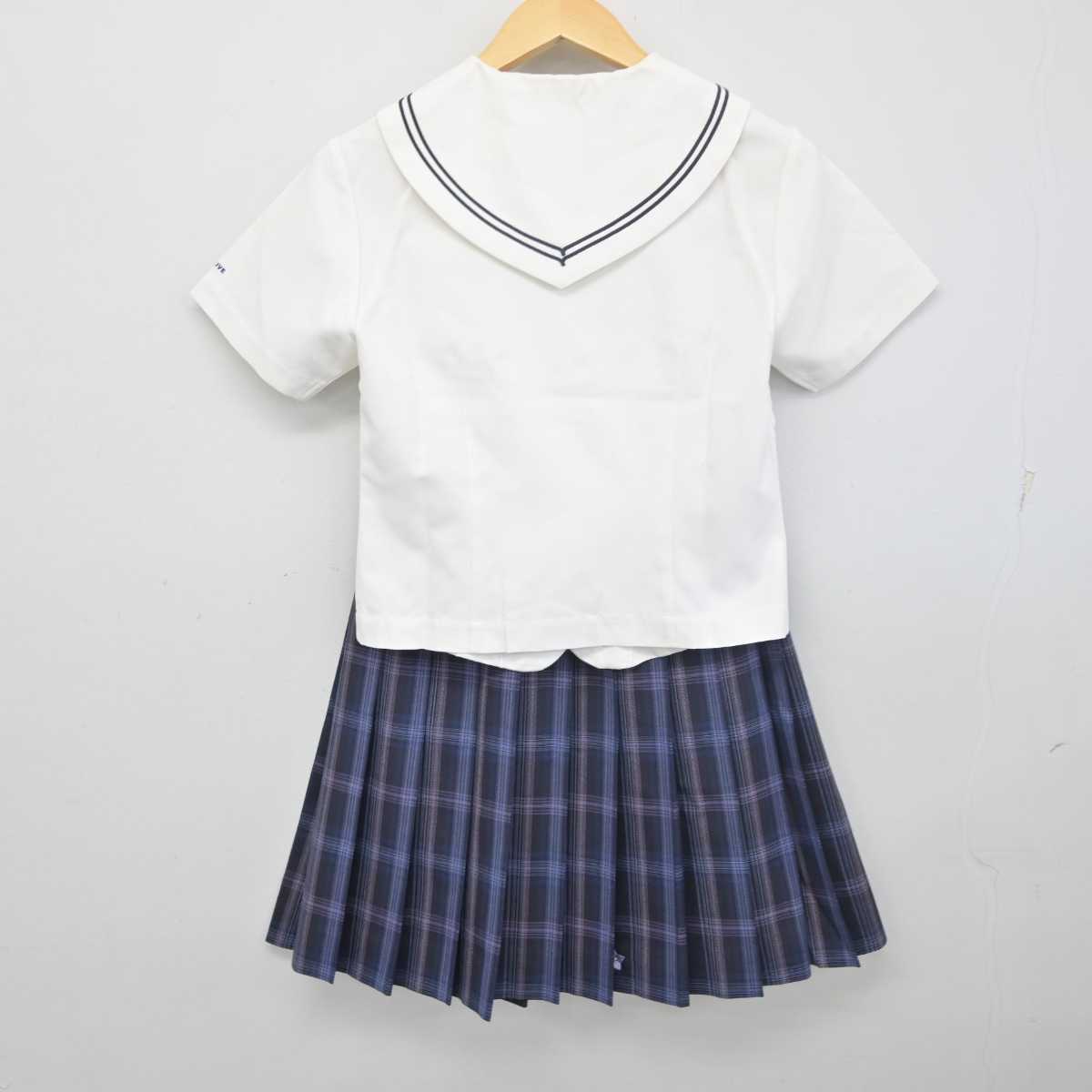 【中古】埼玉県 秋草学園高等学校 女子制服 3点 (セーラー服・スカート) sf055845