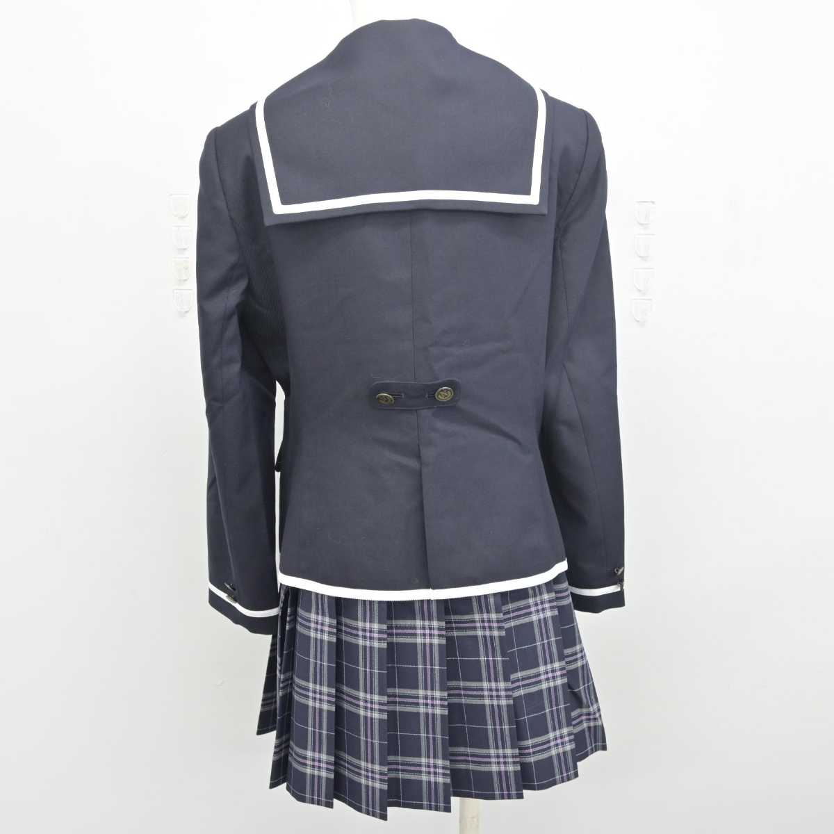 【中古】 N高等学校 女子制服 3点 (ブレザー・スカート) sf055851