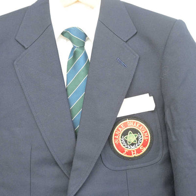 【中古】北海道 大中山中学校 男子制服 4点 (ブレザー・シャツ・ズボン) sf055852