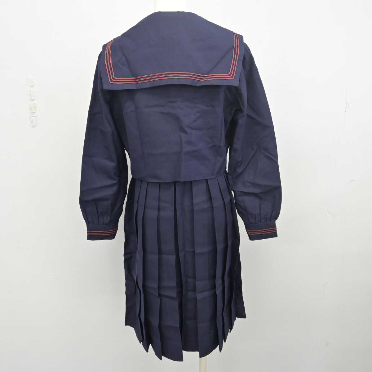 【中古】福岡県 福岡女学院中学校・高等学校 女子制服 3点 (セーラー服・ジャンパースカート) sf055857