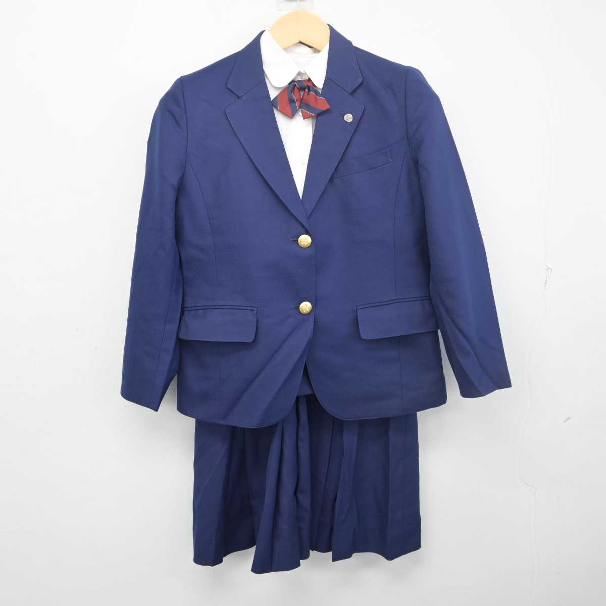 【中古】埼玉県 和光国際高等学校 女子制服 4点 (ブレザー・シャツ・スカート) sf055881