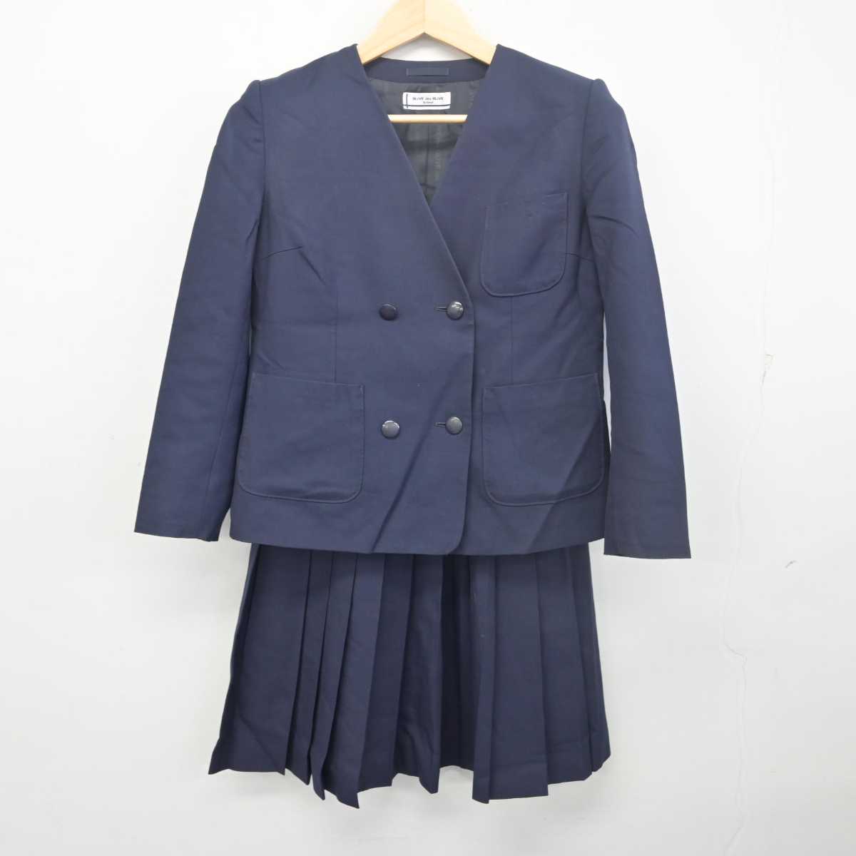 【中古】埼玉県 岸中学校 女子制服 3点 (ブレザー・ベスト・スカート) sf055883