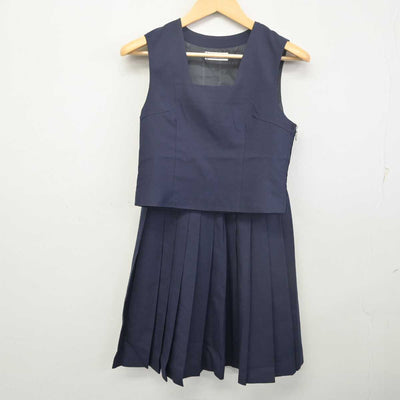 【中古】埼玉県 岸中学校 女子制服 3点 (ブレザー・ベスト・スカート) sf055883