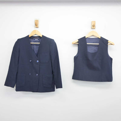 【中古】埼玉県 さいたま市立岸中学校 女子制服 2点 (ブレザー・ベスト) sf055884