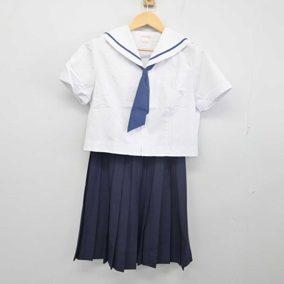 【中古】埼玉県 さいたま市立岸中学校 女子制服 3点 (セーラー服・スカート) sf055886