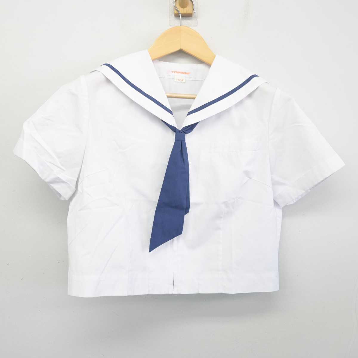 【中古】埼玉県 さいたま市立岸中学校 女子制服 3点 (セーラー服・スカート) sf055886