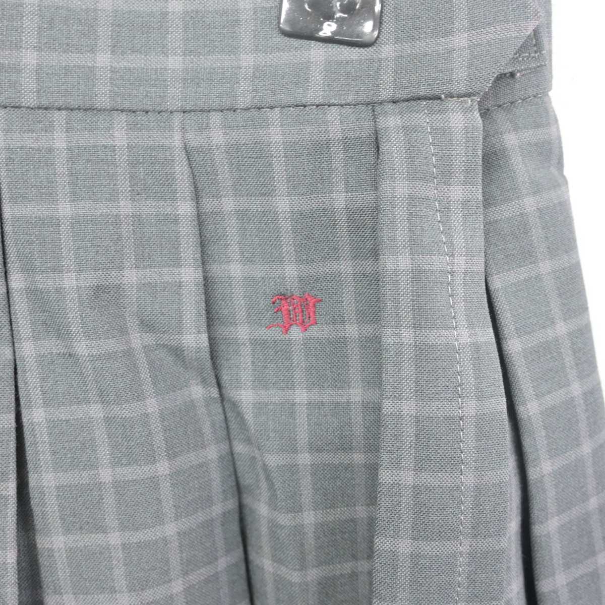 【中古】埼玉県 越谷西高等学校 女子制服 2点 (ニットベスト・スカート) sf055902