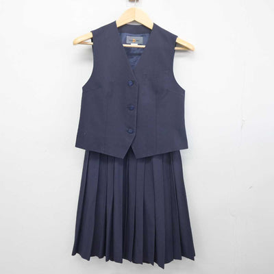 【中古】埼玉県 さいたま市立美園中学校 女子制服 2点 (ベスト・スカート) sf055905