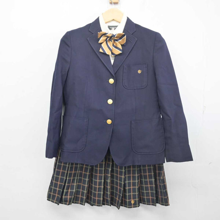 【中古】群馬県 桐生第一高等学校 女子制服 5点 (ブレザー・シャツ・スカート) sf055908